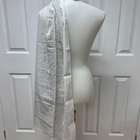 Turquoise Handcrafted Cotton Scarf / Shawl - Size 74" x 39" - NEW In Bag. - Picture 3 of 13